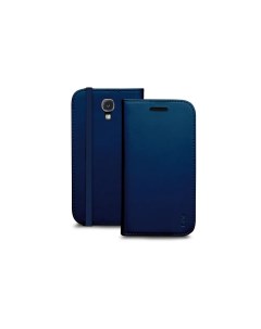 Чехол книжка для Samsung Galaxy S4 темно синий с карм для пластиковых карт Sbs