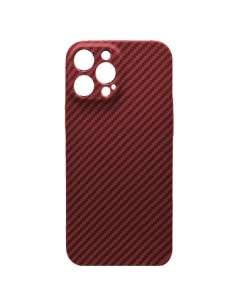 Чехол Iphone 13 Pro Max Carbon Matte красный Luxó