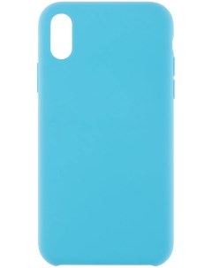 Чехол для iPhone X XS Силиконовый голубой Thl