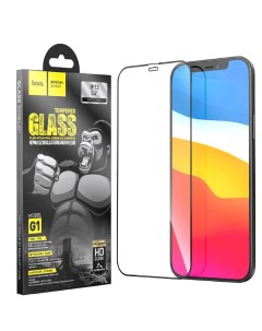 Защитное стекло Iphone 12 Mini 5 4 Full Screen G1 черное Hoco
