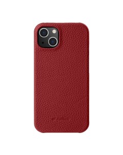 Кожаный чехол накладка для Apple iPhone 14 6 1 Snap Cover красный Melkco