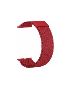 Ремешок сетчатый на магните для Apple Watch 44мм красный M-line