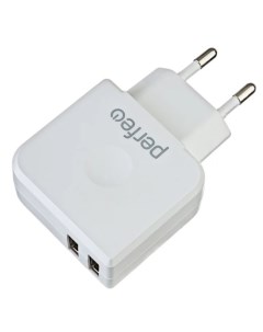 Сетевое зарядное устройство I4621 2 USB 3 4 A white Perfeo