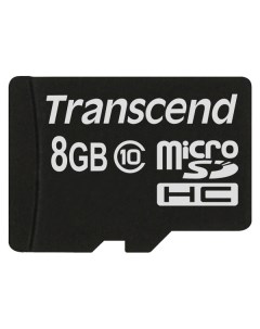 Карта памяти Micro SDHC Premium TS8GUSDC10 8GB Transcend
