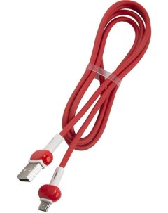 Кабель REDLINE Candy micro USB B m USB A m 1м красный ут000021984 Red line