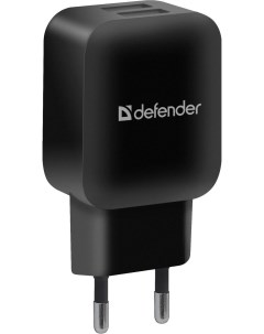 Сетевое зарядное устройство для телефона на 2xUSB 5V 2 1А EPA 13 черный Defender