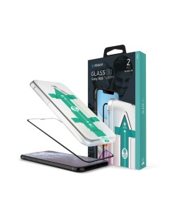 Защитное стекло 3D 2шт Full Glue Easy App для Apple iPhone X Xs 0 3 мм черная рамка Deppa