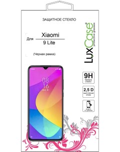 Защитное стекло для Xiaomi 9 Lite 2 5D полноклеевое Черная рамка 78173 Luxcase