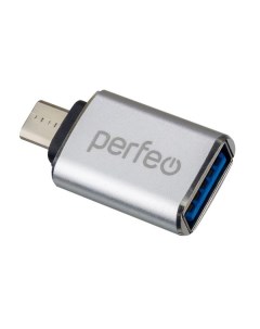 Адаптер USB на micro USB c OTG 3 0 PF VI O012 Silver серебряный Perfeo