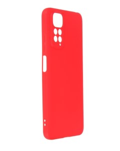 Чехол DF для Xiaomi Redmi Note 11 Global 11s Global Silicone Red xiCase 61 Df-group