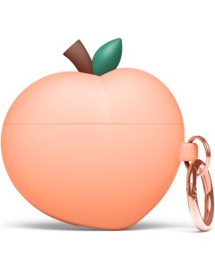 Силиконовый чехол Unique Peach Hang case для AirPods 3 Персиковый Elago