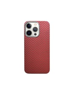 Чехол Kevlar для iPhone 13 Pro арамид ударопрочный ультратонкий красная волна K-doo
