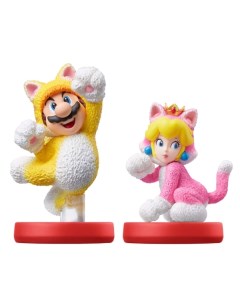 Фигурка Amiibo Марио кот и Пич кошка для Nintendo
