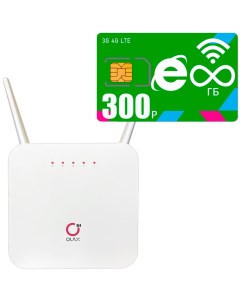 Wi Fi роутер с LTE модулем белый olaxAX6mega300 Zte
