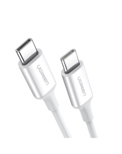 Кабель US264 60519 USB C 2 0 Male To USB C 2 0 Male 3A Data Cable 1 5 м Белый Ugreen