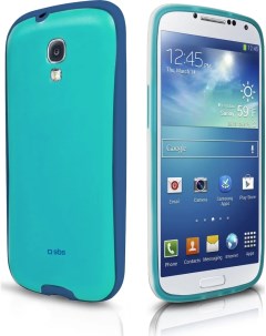 Чехол для Samsung Galaxy S4 I9500 бирюзовый голубой и синий Sbs