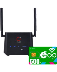 Wi Fi роутер черный komplekt AX5 mega600 PRO sb Olax
