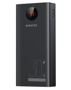 Внешний аккумулятор PEA30 192 30000 мА ч для мобильных устройств черный Romoss