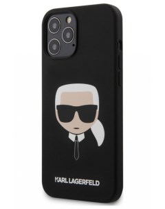 Чехол Karl Lagerfeld Liquid silicone iPhone 12 Pro Max Черный Cg mobile