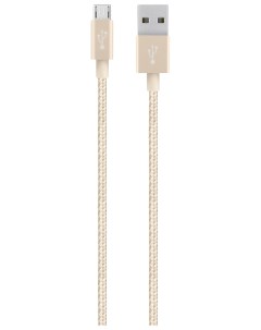 Кабель microUSB 1 2м Gold Belkin