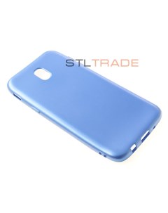 Силиконовый чехол Металлик для Samsung J5 2017 голубой Tpu case