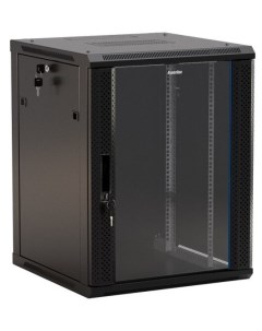 Серверный шкаф TWB 0666 GP RAL9004 глубина 60 см черный Hyperline