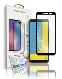 Защитное стекло 3D FG для Samsung Galaxy J6 2018 Чёрная 77255 Luxcase