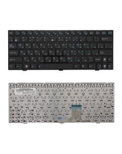 Клавиатура для ноутбука Asus Eee PC 1004DN черная с рамкой Azerty