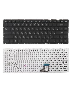 Клавиатура для ноутбука Asus A401 черная без рамки Azerty