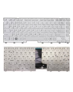 Клавиатура для ноутбука Toshiba T230 T235 серебристая без рамки плоский Enter Azerty
