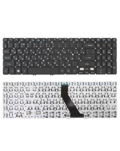 Клавиатура для ноутбука Acer Aspire V5 552 черная без рамки Azerty