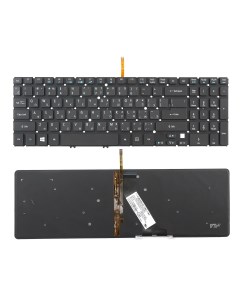 Клавиатура для ноутбука Acer V5 531 V5 551 V5 571 черная с подсветкой Azerty