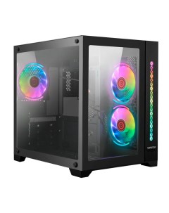 Корпус компьютерный V350 RGB черный Ginzzu