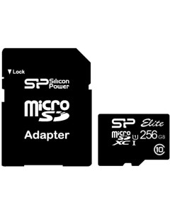 Карта памяти Micro SDXC Elite 256GB Silicon power