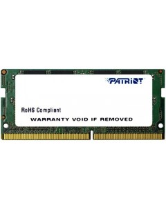 Оперативная память Patriot 8Gb DDR4 2400MHz SO DIMM PSD48G240081S Patriot memory