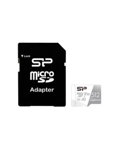 Карта памяти Micro SDXC SP512GBSTXDA2V20SP 512GB Silicon power
