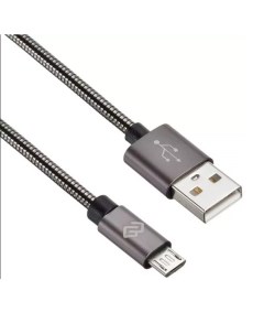 Кабель USB A m micro USB B m 1 2м Grey Digma