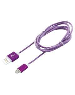 Кабель CCB ApUSBp1m USB 2 0 Cablexpert AM Lightning 8P 1м фиолетовый металлик Gembird