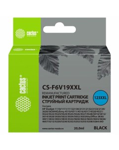 Картридж для струйного принтера CS F6V19XXL Black совместимый Cactus