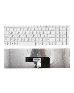 Клавиатура для ноутбука Sony SVF15 белая без рамки Azerty