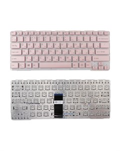 Клавиатура для ноутбука Sony SVE14A розовая без рамки Azerty