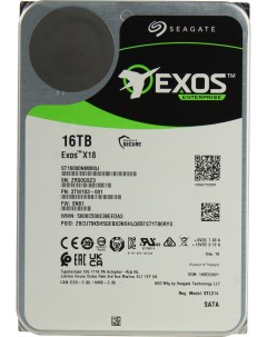 Жесткий диск ST16000NM000J Exos X18 Seagate