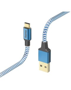 Кабель USB Type C m USB 2 0 m 1 5м MFI синий 00178295 Hama