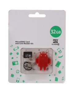 Карта памяти Micro SDHC 32Гб Fundroid QM32GCR MSD10 FD RED Qumo