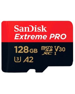 Карта памяти microSDXC 128GB Extreme Pro Class 10 SDSQXCD 128G GN6MA Sandisk