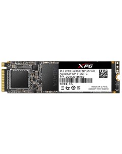 SSD накопитель XPG SX6000 Pro M 2 2280 512 ГБ ASX6000PNP 512GT C Adata
