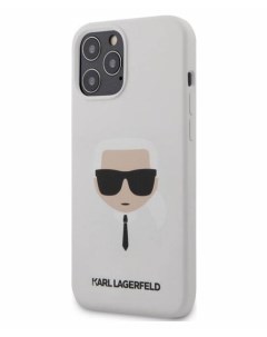 Чехол CG Mobile Liquid silicone iPhone 12 Pro Max Белый Karl lagerfeld