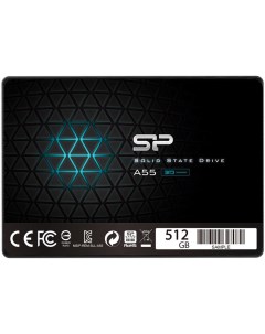 SSD накопитель Ace A55 2 5 512 ГБ SP512GBSS3A55S25 Silicon power