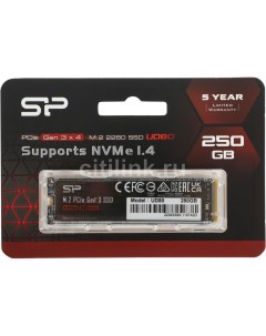 SSD накопитель UD80 M 2 2280 250 ГБ SP250GBP34UD8005 Silicon power