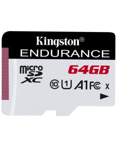 Флеш карта microSD 64GB microSDНC Class 10 A1 UHS I Endurance 95R 30W Card Only Kingston
